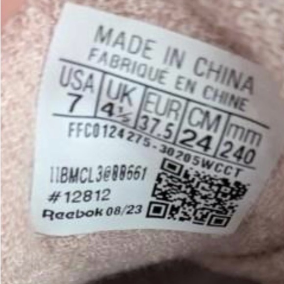 RARE Reebok Women’s Club C 85 Platform 30205WCCT White Pink Suede Sneaker Sz 7 - Picture 4 of 10